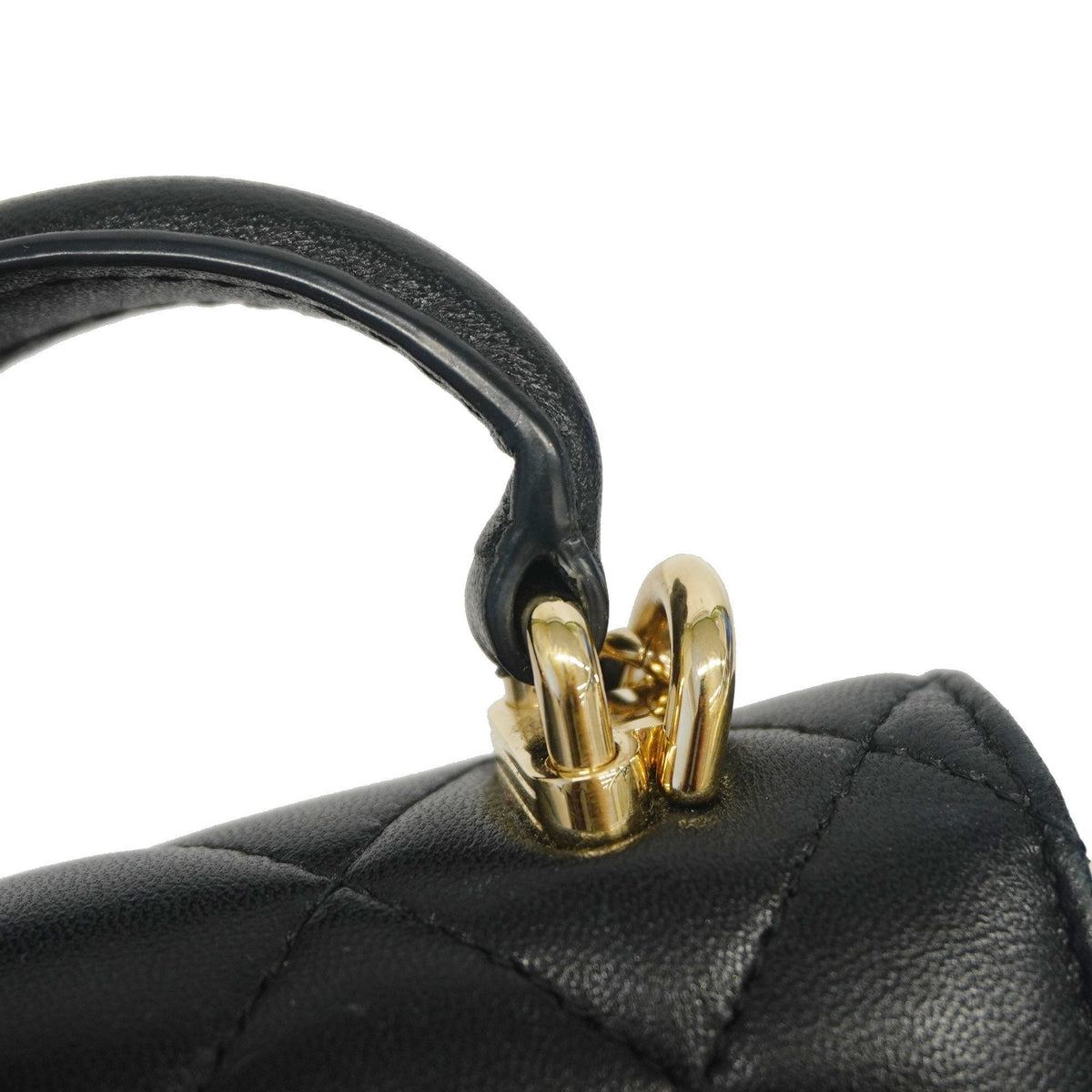 ChanelAuth  Matelasse Chain Shoulder Women's Lambskin Black