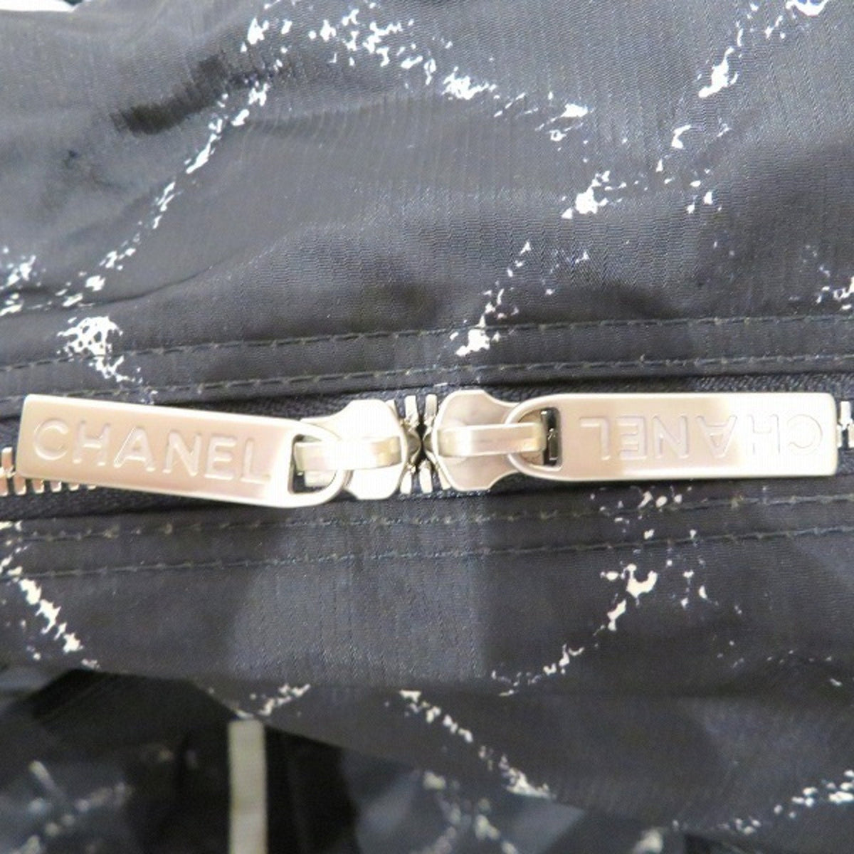 CHANEL old travel line nylon bag Boston