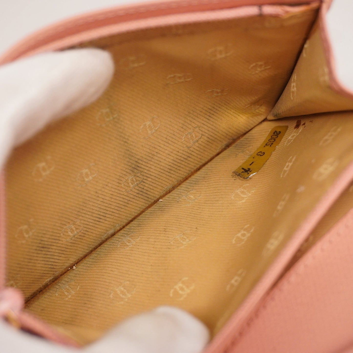 ChanelAuth  Coco Button Gold Hardware Women's Leather Long Wallet [bi-fold] Pink