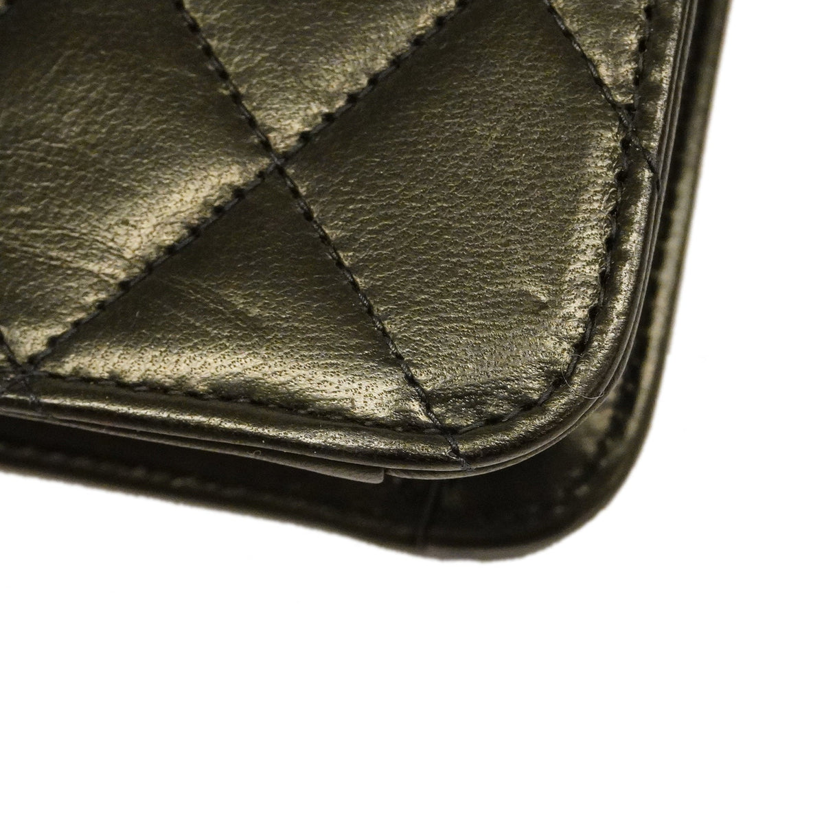 ChanelAuth  Matelasse Chain Shoulder Women's Leather Shoulder Bag Black