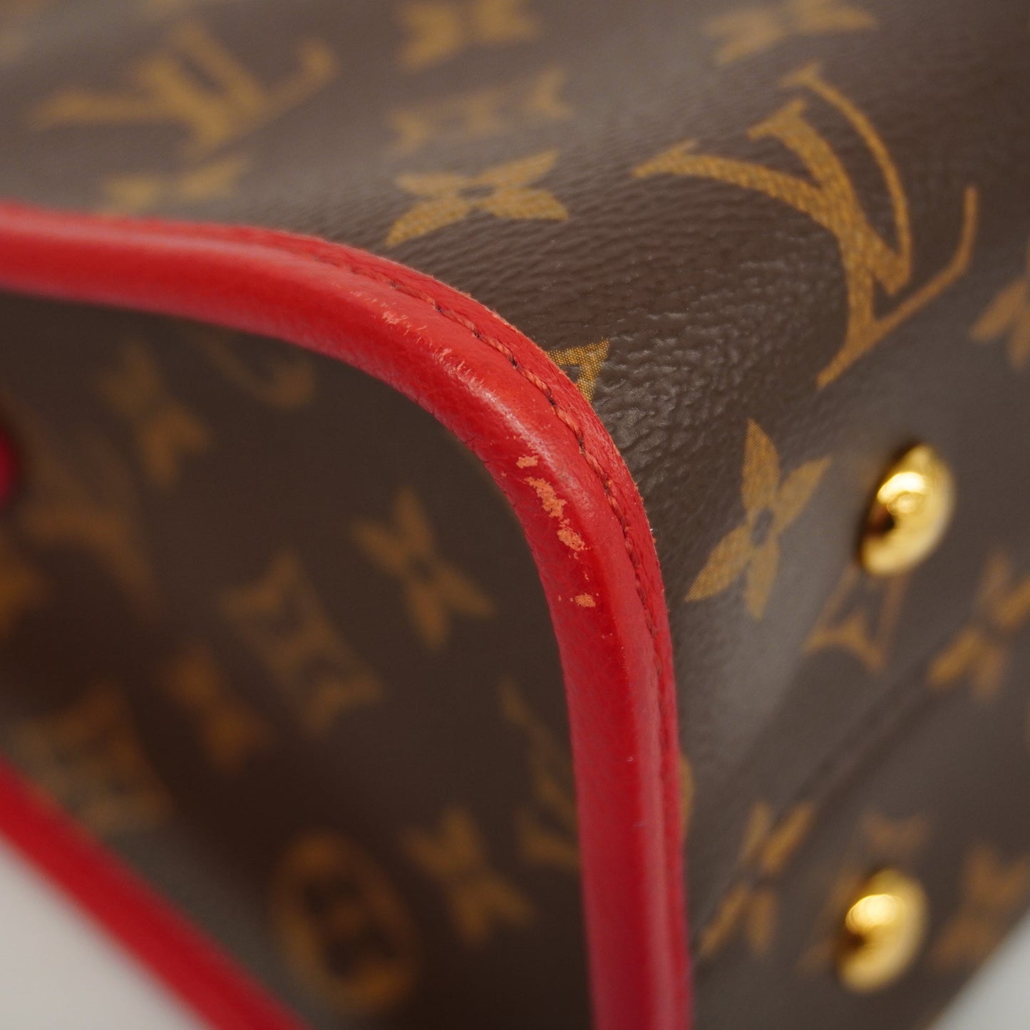 LOUIS VUITTONAuth  Monogram 2WAY Bag Popin Cool M43433 Handbag,ShoulderBag Rouge