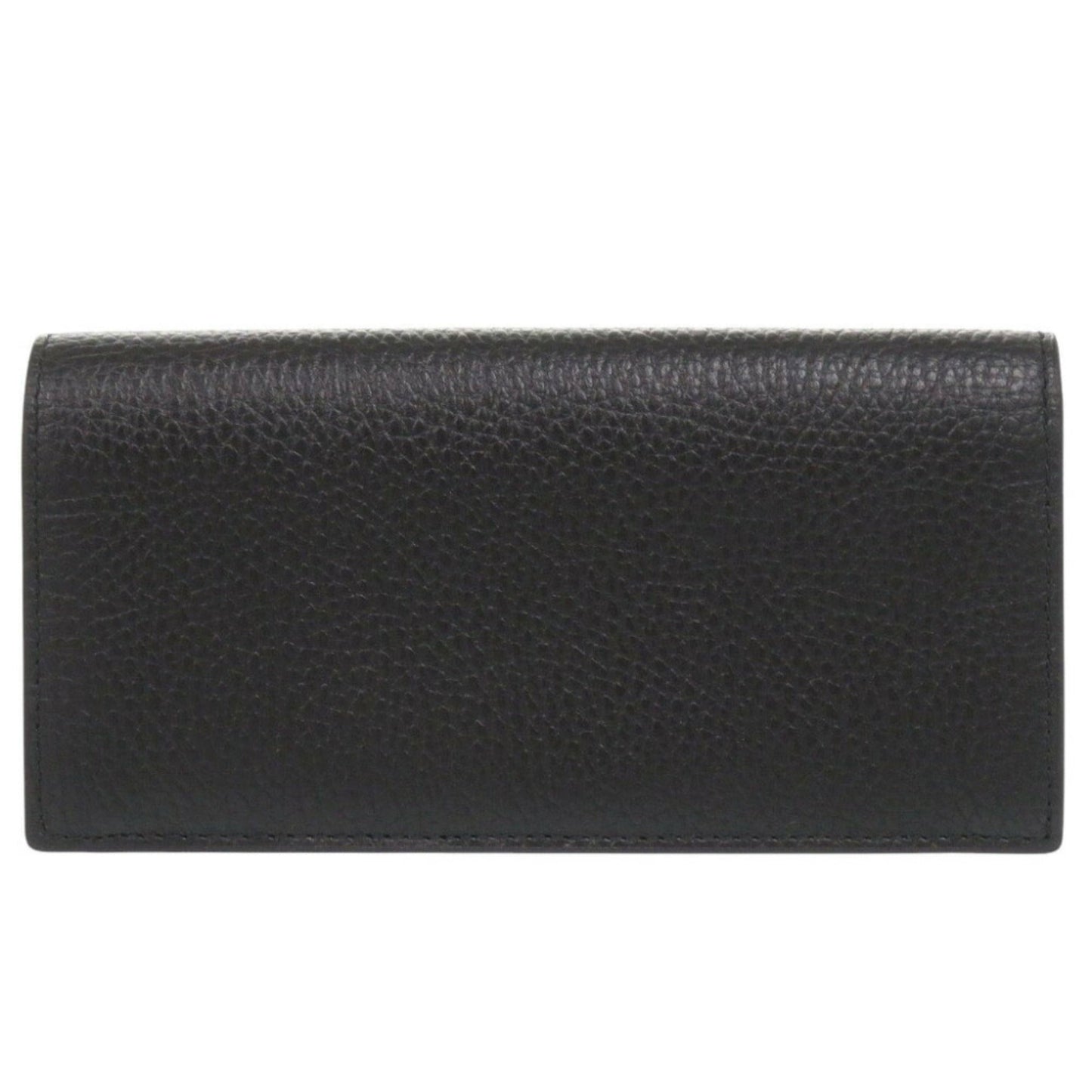 Gucci Black Blue Leather Long Wallet (Bi-Fold)
