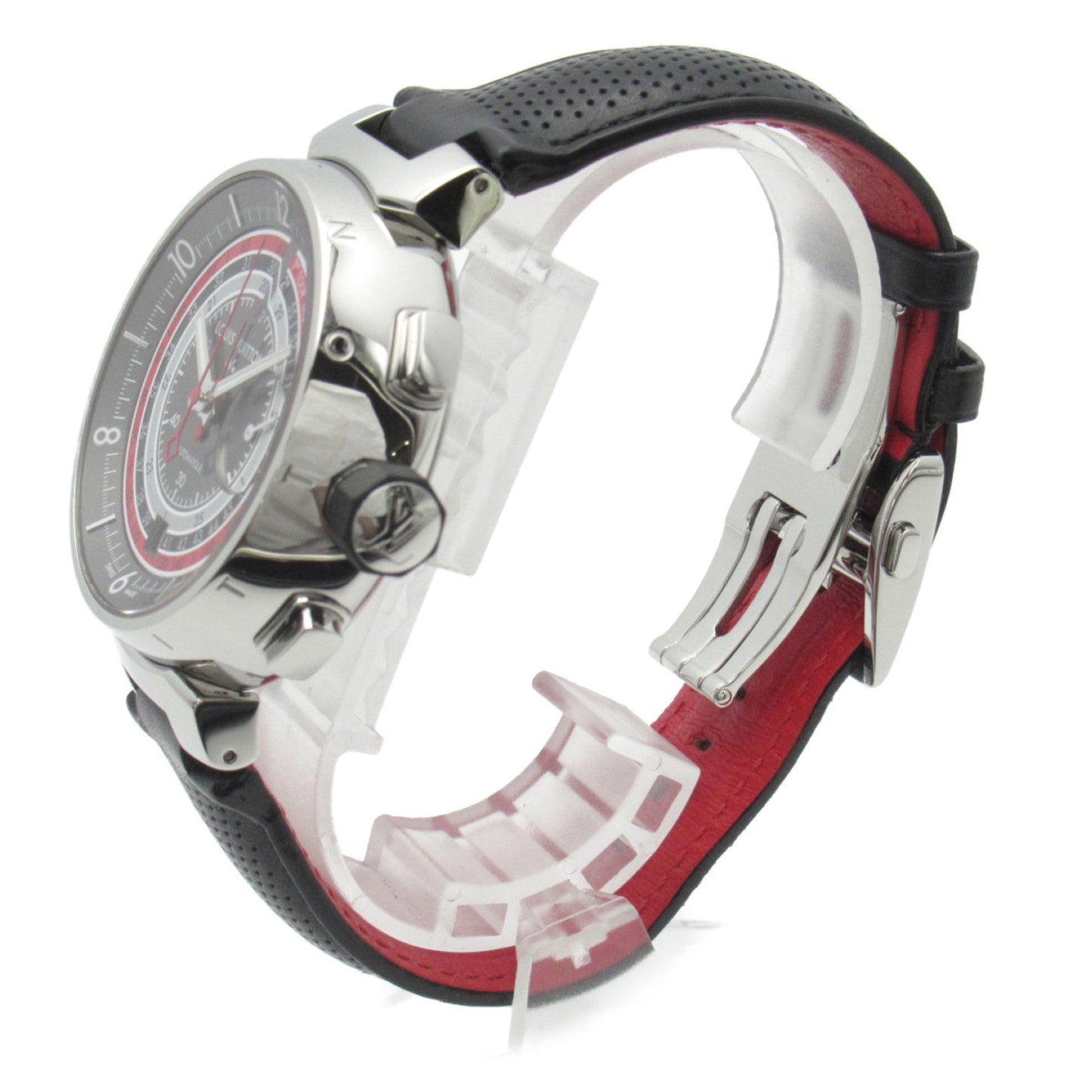 LOUIS VUITTON Tambour Voyage Chronograph Wrist Watch watch Wrist Watch Q102C Mechanical Automatic Gray Stainless Ste Q102C