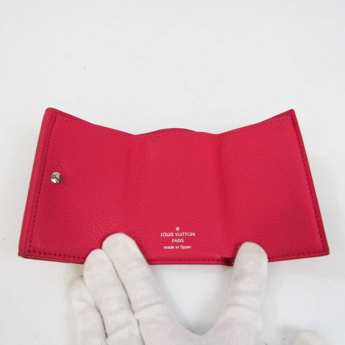 LOUIS VUITTON Portefeuille Lock Mini M67858 Women's Calf Leather Wallet [tri-fold] Hot Pink