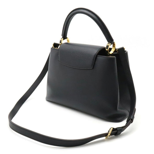 LOUIS VUITTON Capucines MM Handbag Shoulder Bag Taurillon Leather Black M42259