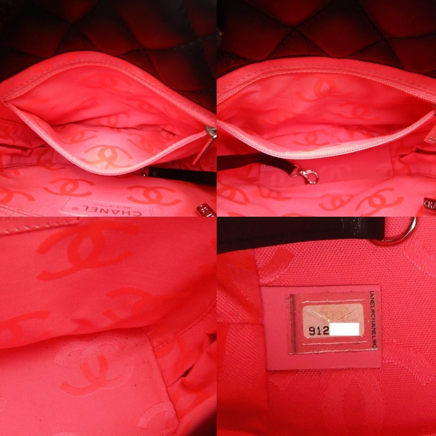 CHANEL Small Tote A25166 Bag Cambon Line Calfskin Black White 251875