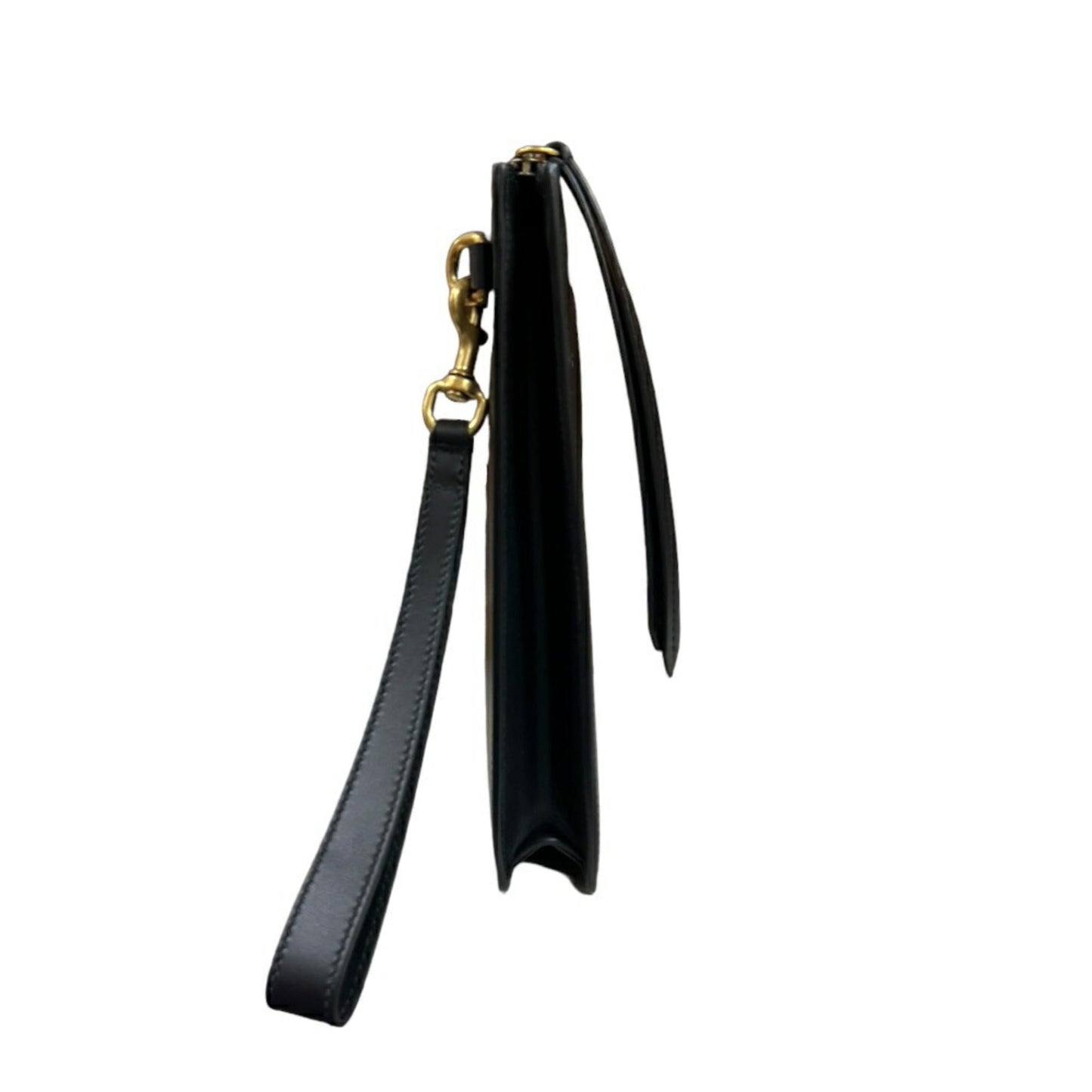 Gucci Black Leather Clutch Bag