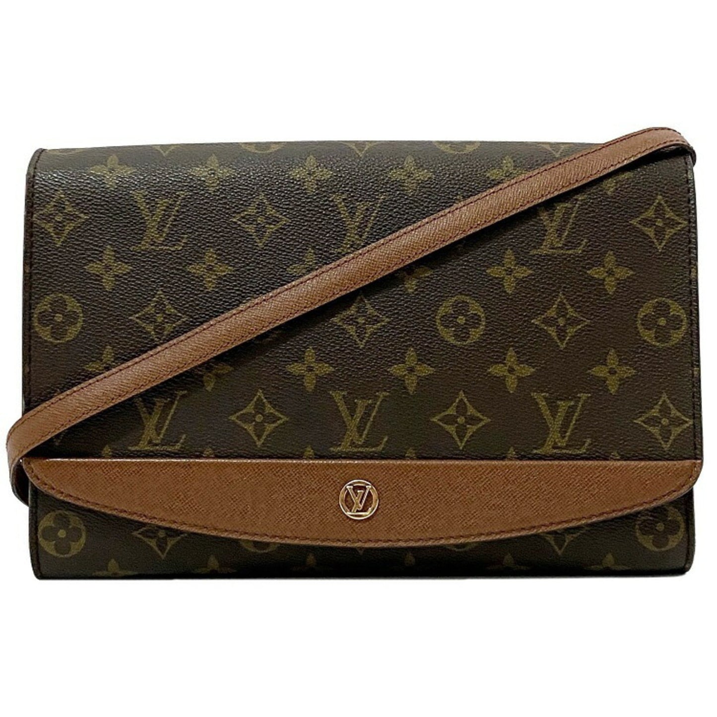 Louis Vuitton Shoulder Bag Bordeaux Brown Monogram M51797 A20892 LOUIS VUITTON Circle Clutch Ladies