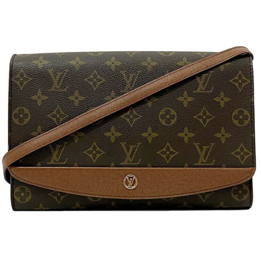 Louis Vuitton Shoulder Bag Bordeaux Brown Monogram M51797 A20892 LOUIS VUITTON Circle Clutch Ladies