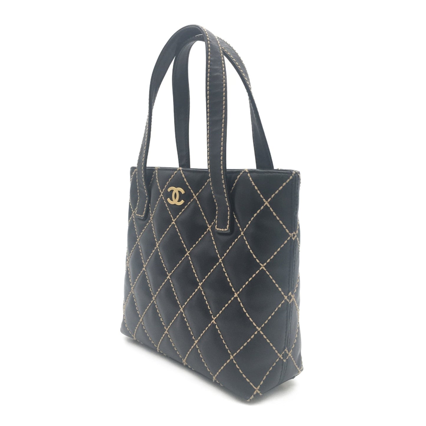 CHANEL ChainShoulder Beige Caviar Skin (Grained Calf)