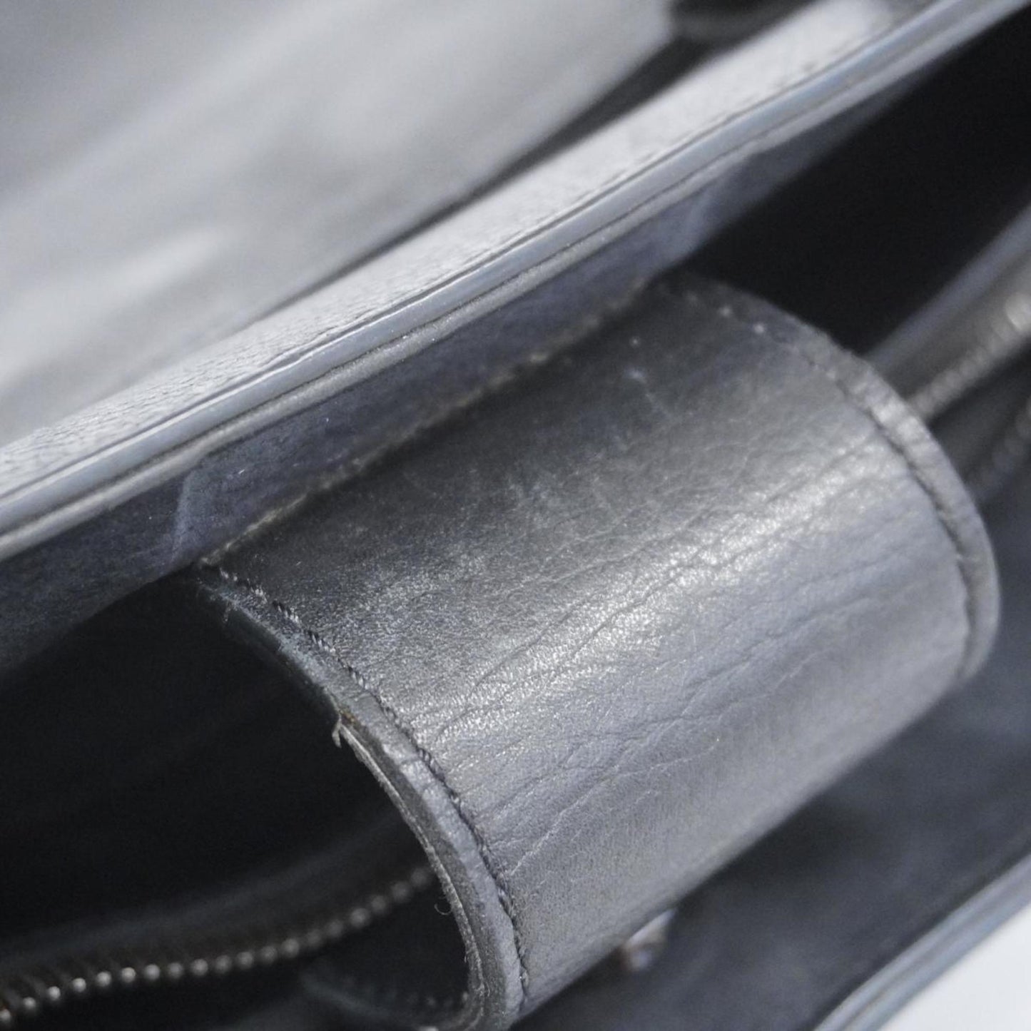 Chanel Tote Bag Executive Leather Black Women's