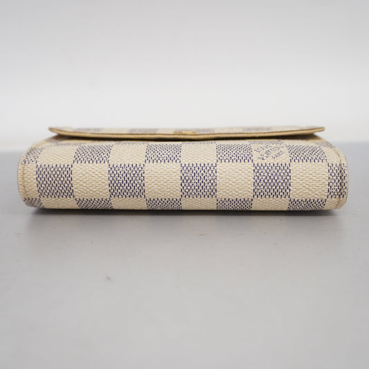 LOUIS VUITTONAuth  Damier Azur Portofeuil Alexandra N63068 Women's Wallet
