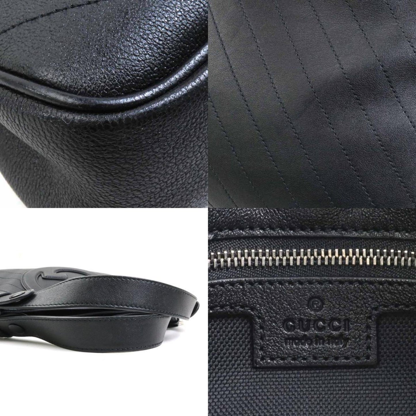Gucci Black Leather Shoulder Bag