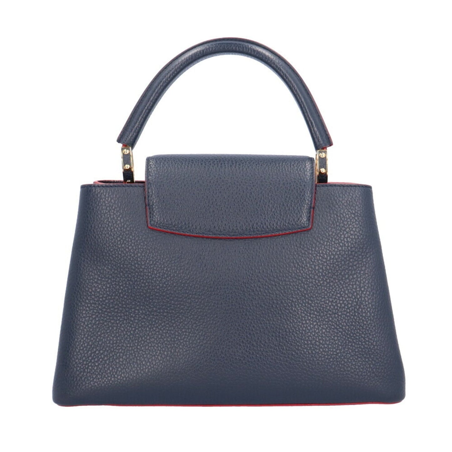 LOUIS VUITTON Capucines MM Shoulder Bag Leather M42253 Navy Ladies