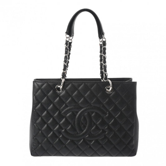 CHANEL GST Grand Tote Black A50995 Women's Caviar Skin Bag