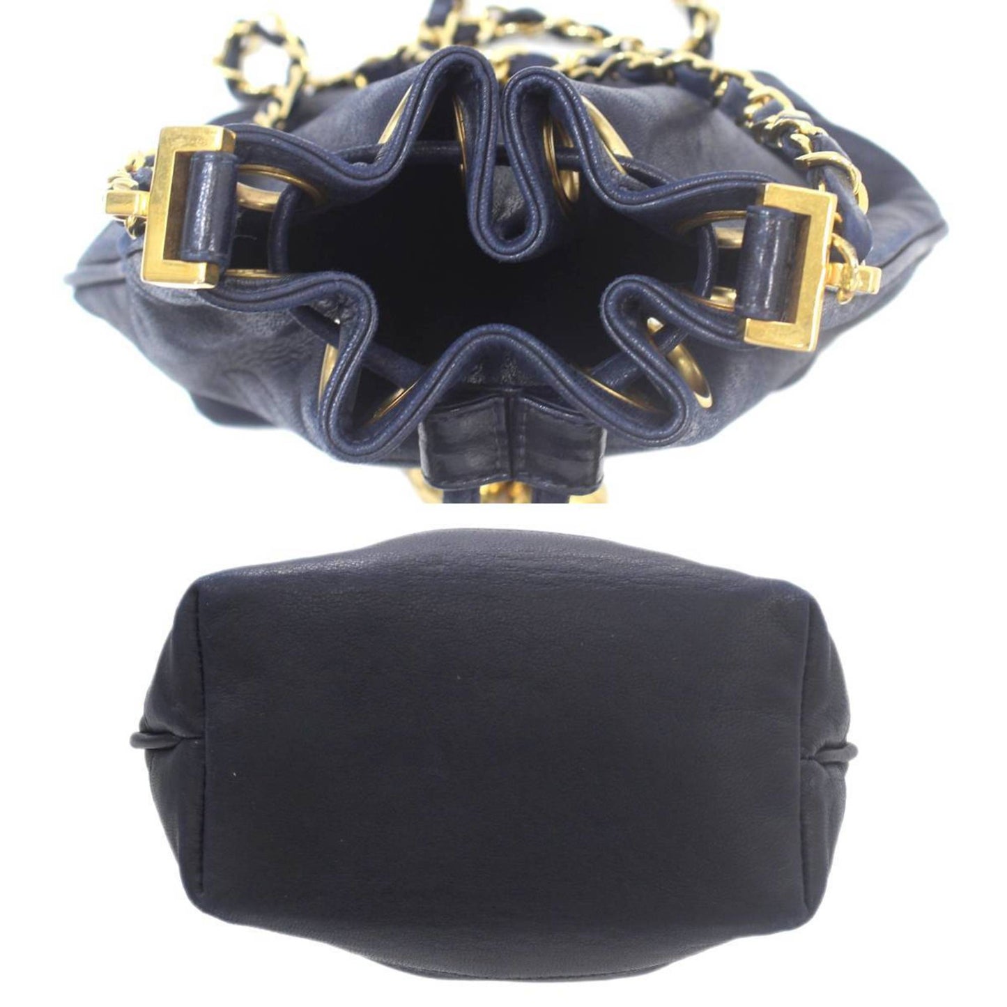 CHANEL Shoulder Bag Navy
