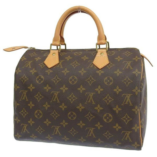 LOUIS VUITTON Monogram Speedy 30 Handbag Mini Boston Bag M41526 Brown Women's