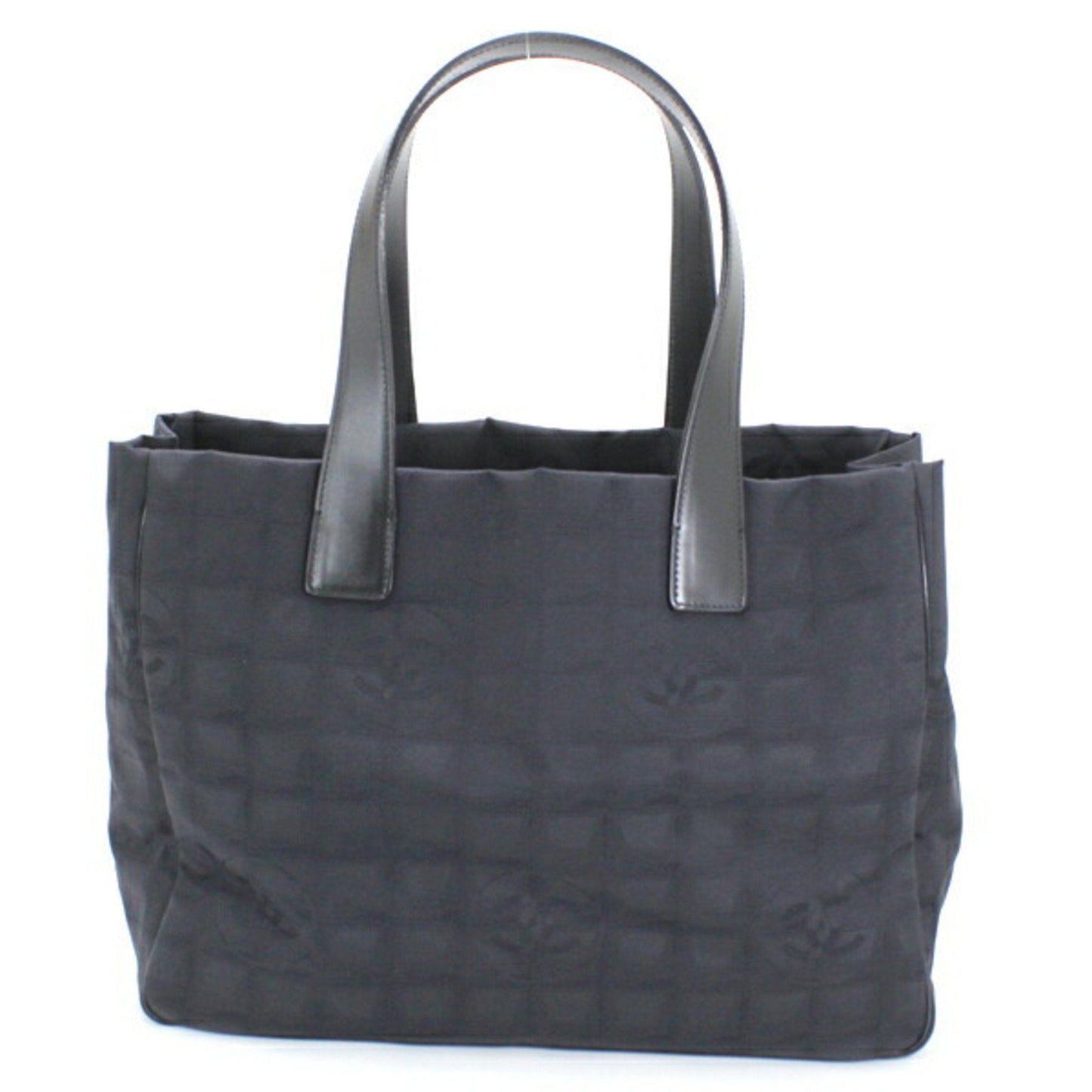 Chanel Bag New Travel Line Tote MM Black Handbag CHANEL Women's Nylon