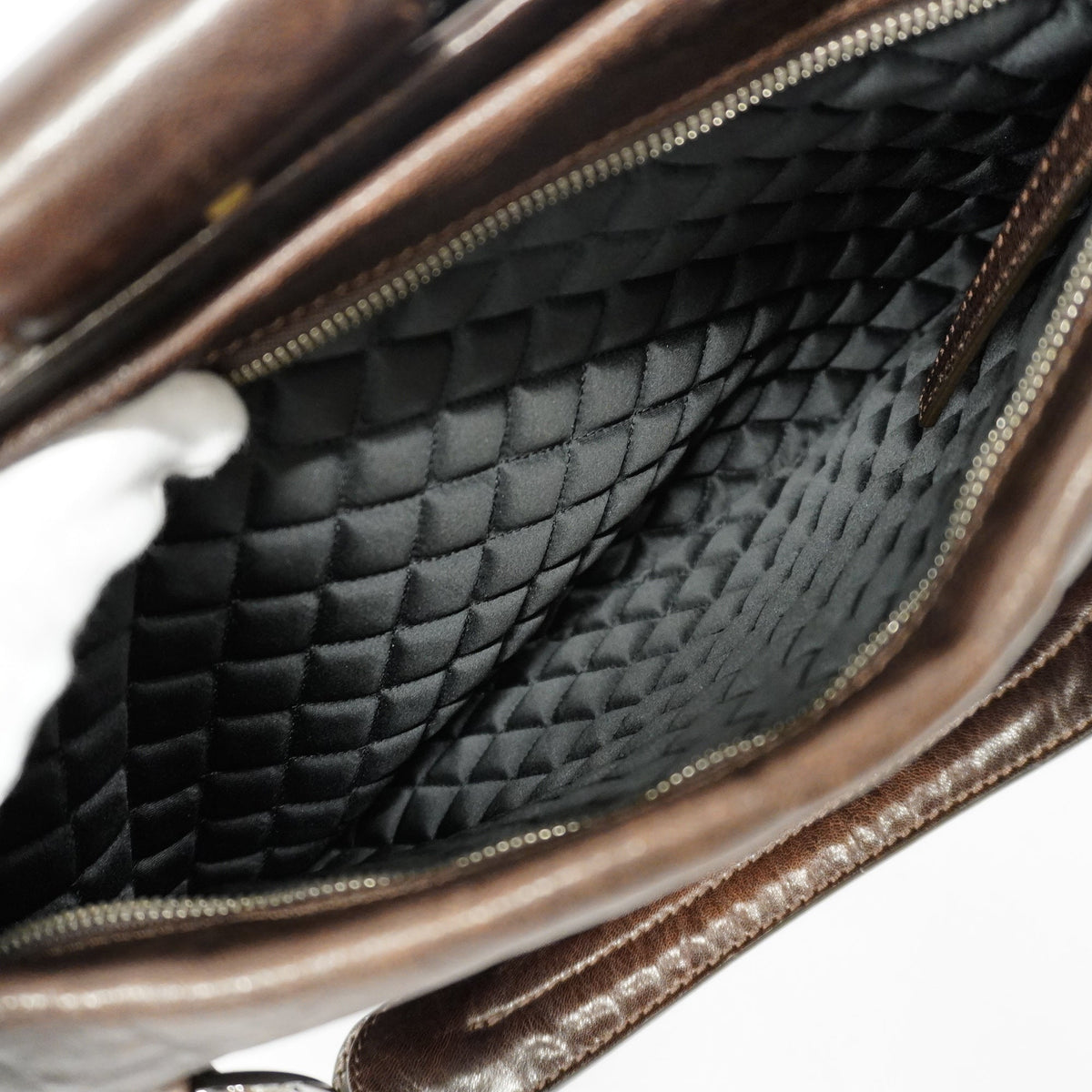 ChanelAuth  Women's Leather Shoulder Bag Brown