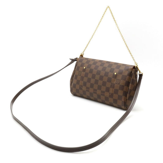 LOUIS VUITTON Damier Favorite MM Shoulder Bag Clutch N41129
