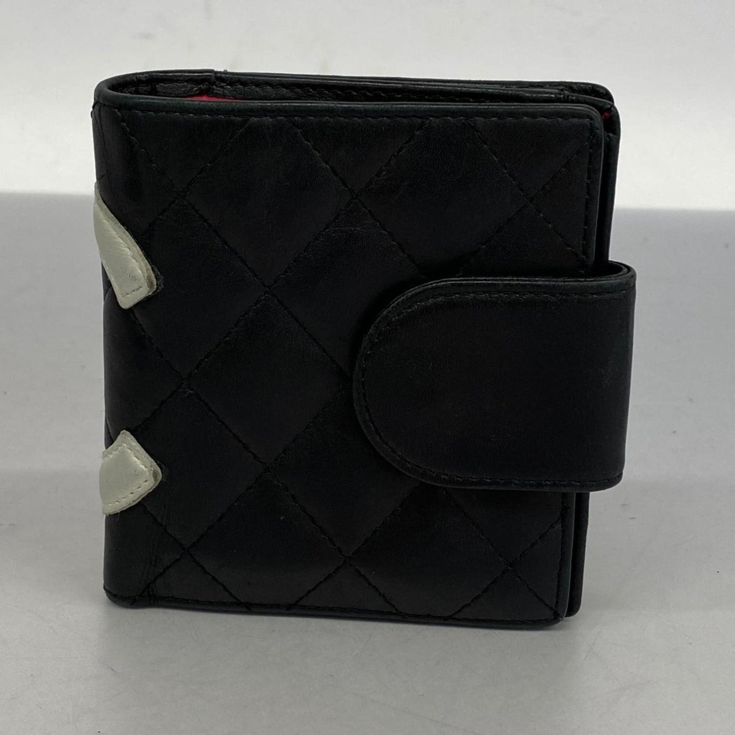 Chanel Wallet Cambon Lambskin Black Women's