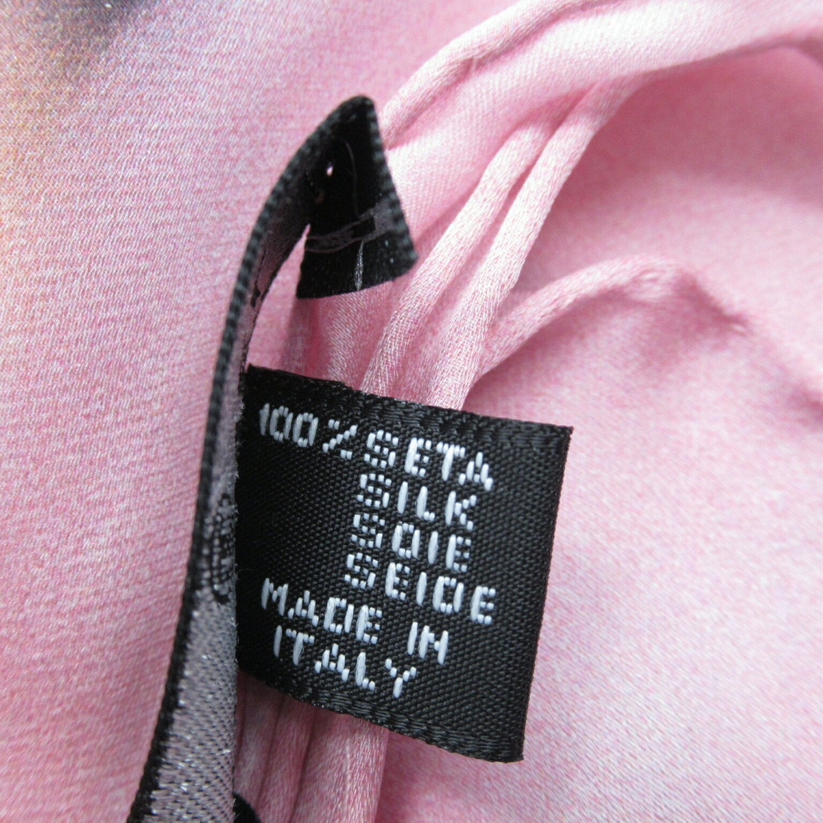 CHANEL Scarf Muffler/Scarf Silk Women's Black Pink