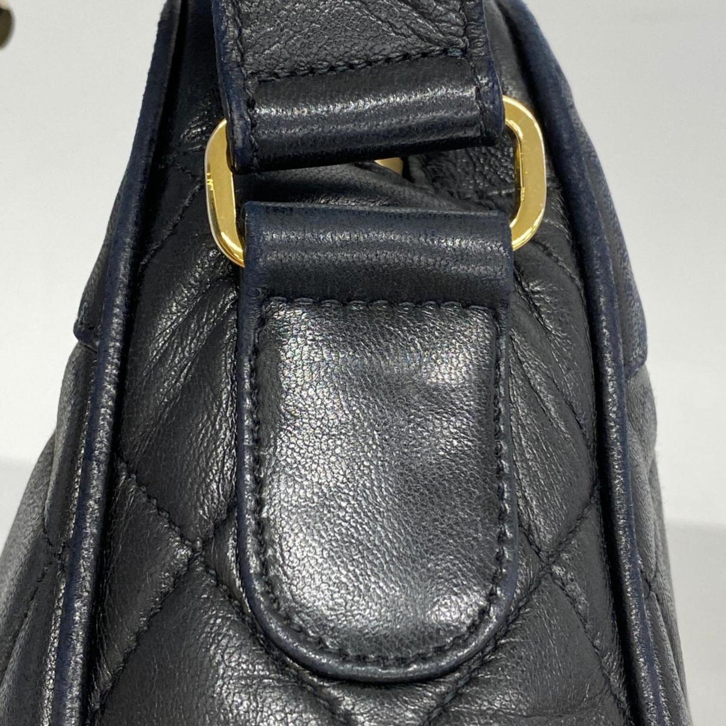 Chanel Shoulder Bag Matelasse Chain Lambskin Black Women's
