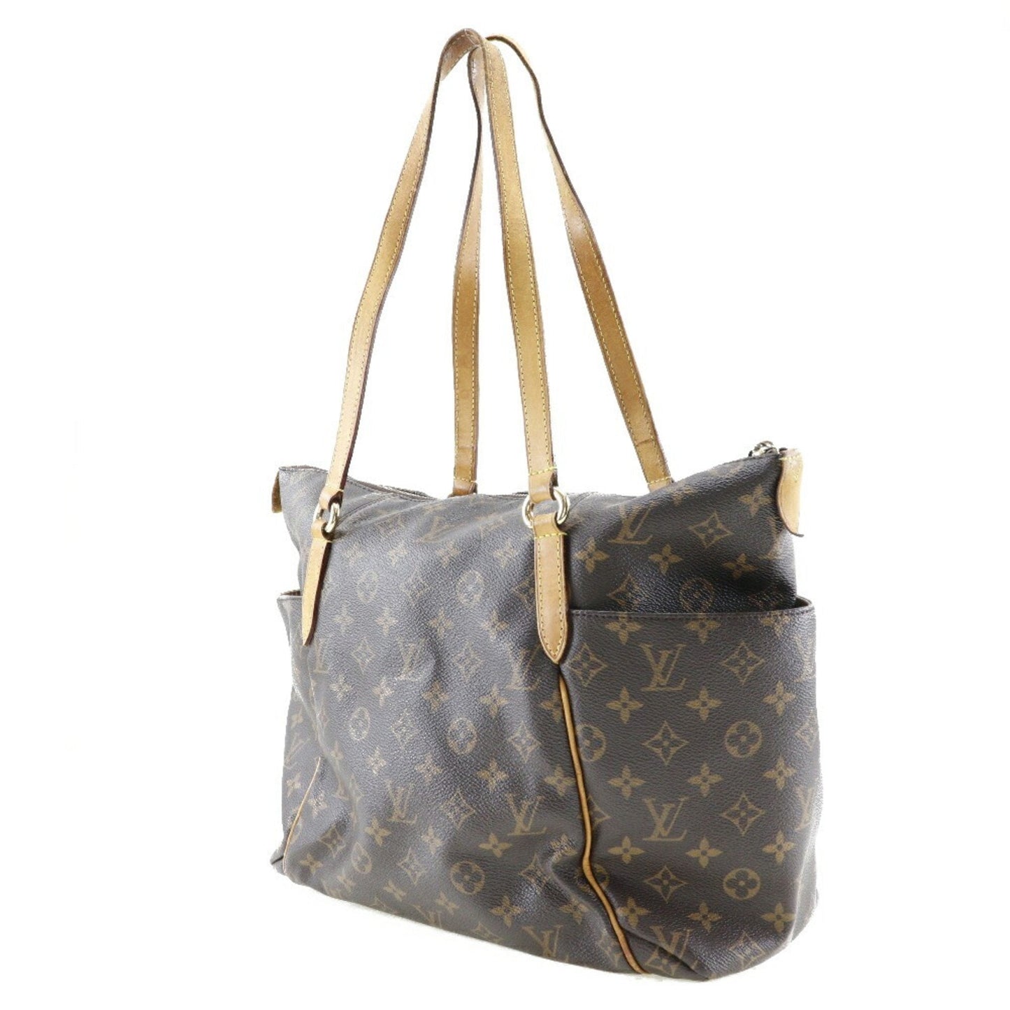 LOUIS VUITTON Totally MM Tote Bag M56689 Monogram Canvas Brown MB3193 Women's