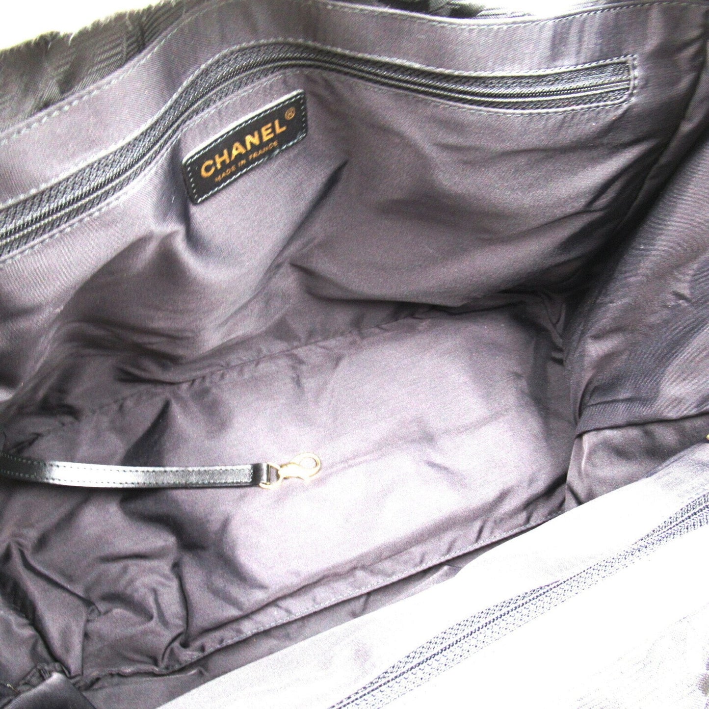 CHANEL New Travel Line Tote MM Bag Nylon Women's Black A15991