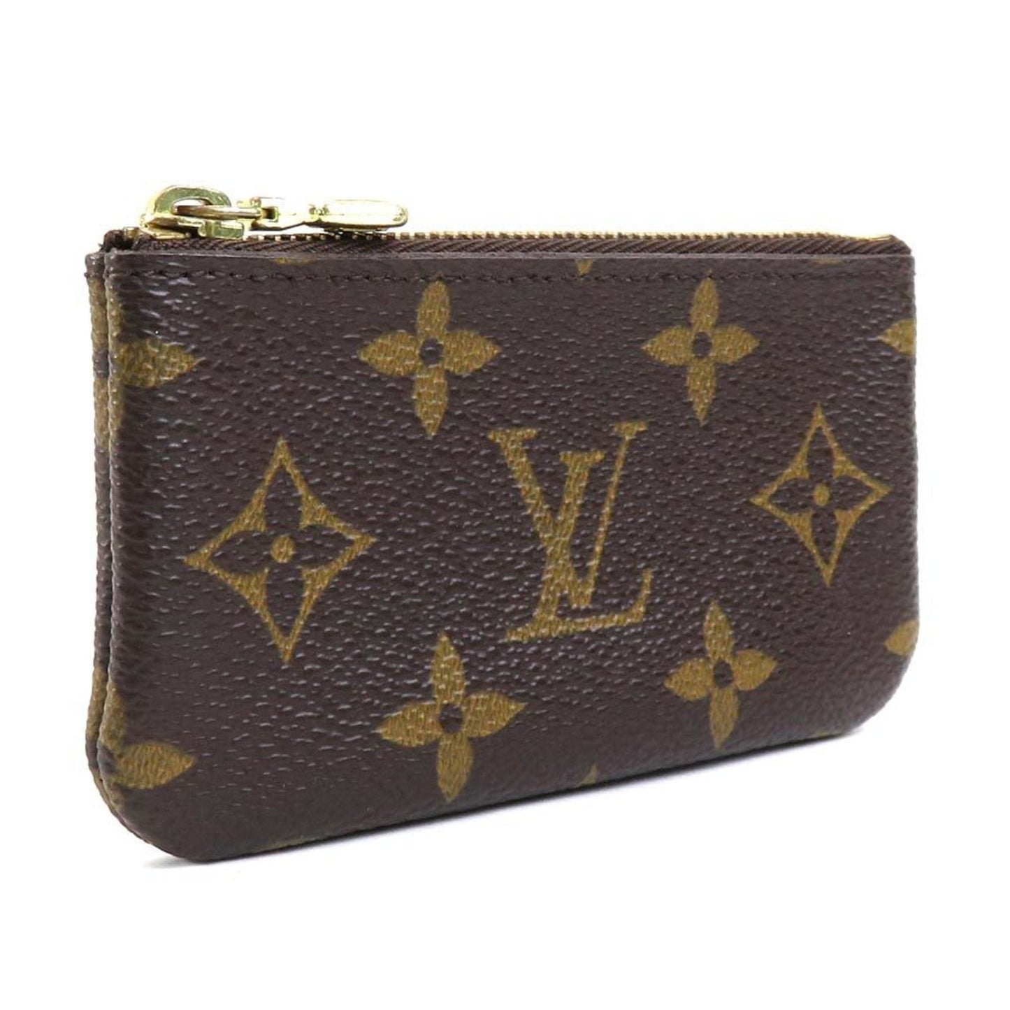 LOUIS VUITTON Key Case Monogram Pochette Cle Canvas Brown Gold Unisex M62650