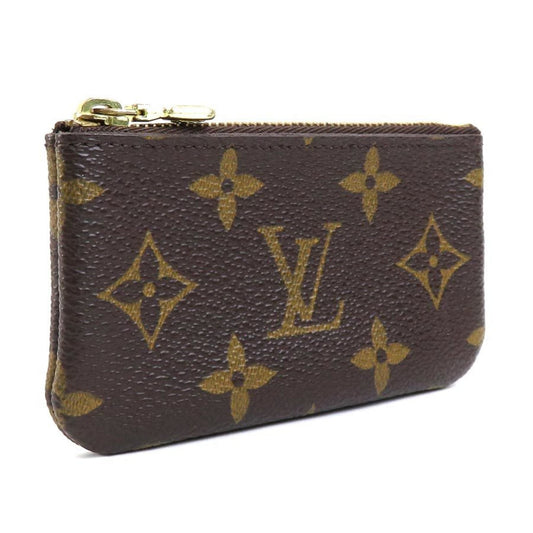 LOUIS VUITTON Key Case Monogram Pochette Cle Canvas Brown Gold Unisex M62650