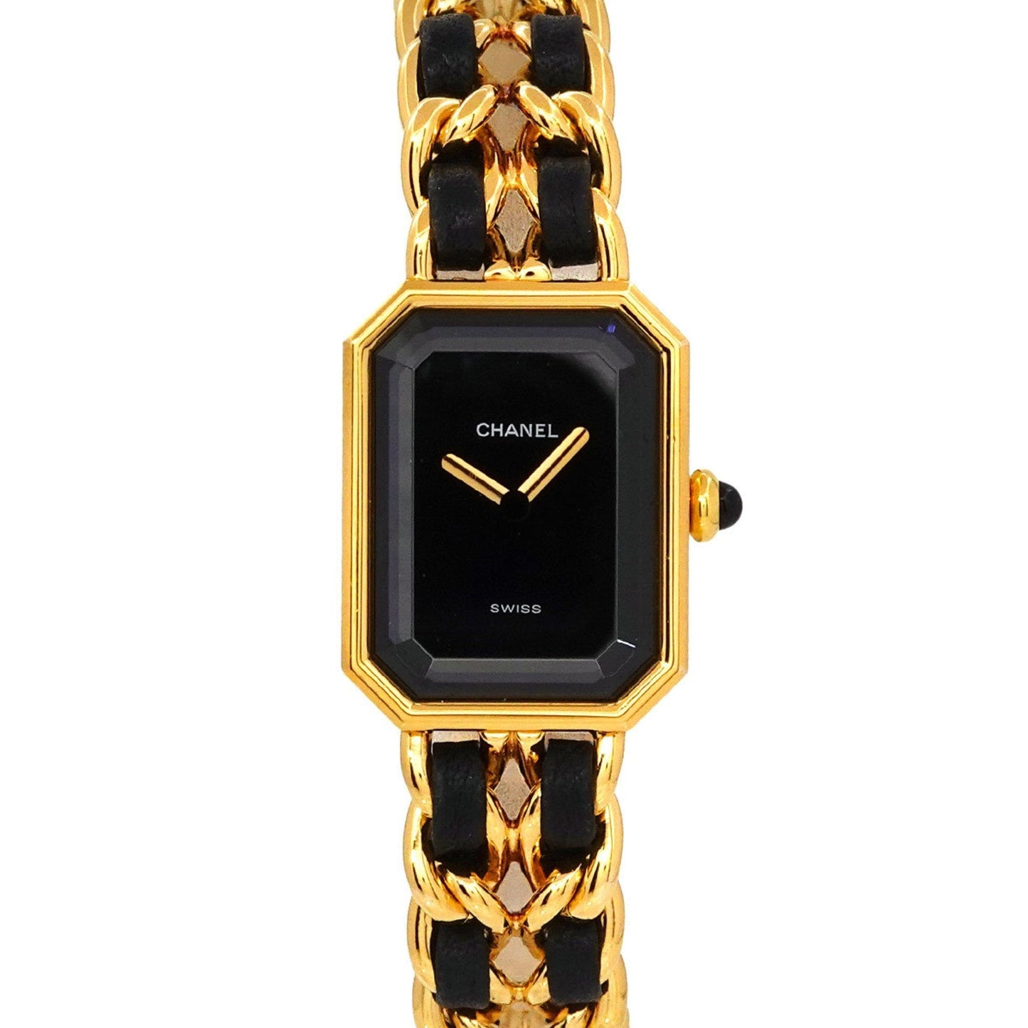 CHANEL Premiere L size H0001 Ladies watch Black Gold Quartz