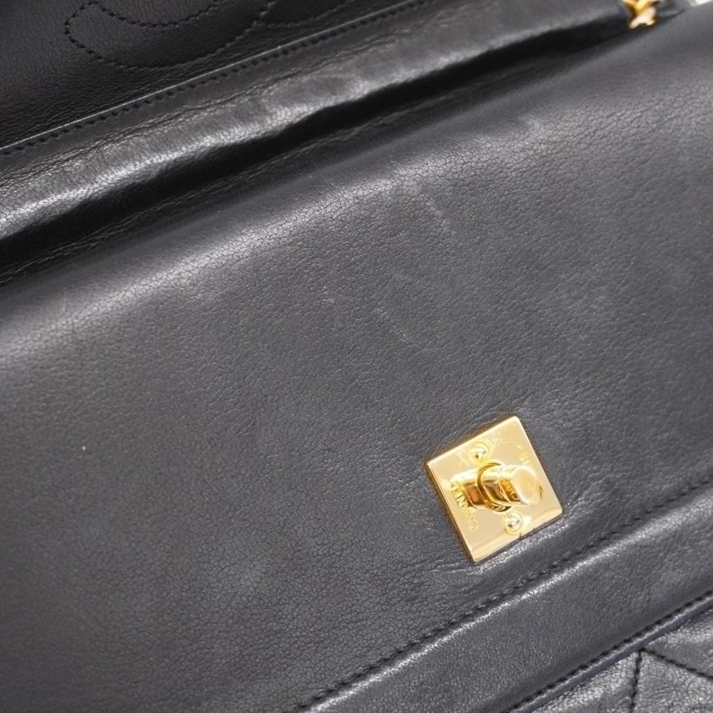 Chanel Shoulder Bag Matelasse Lambskin Black Women's