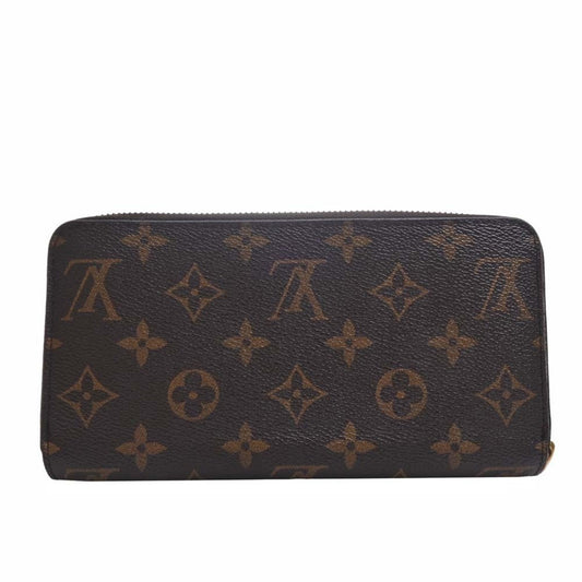 LOUIS VUITTON Monogram Zippy Long Wallet M41895 Brown Women's