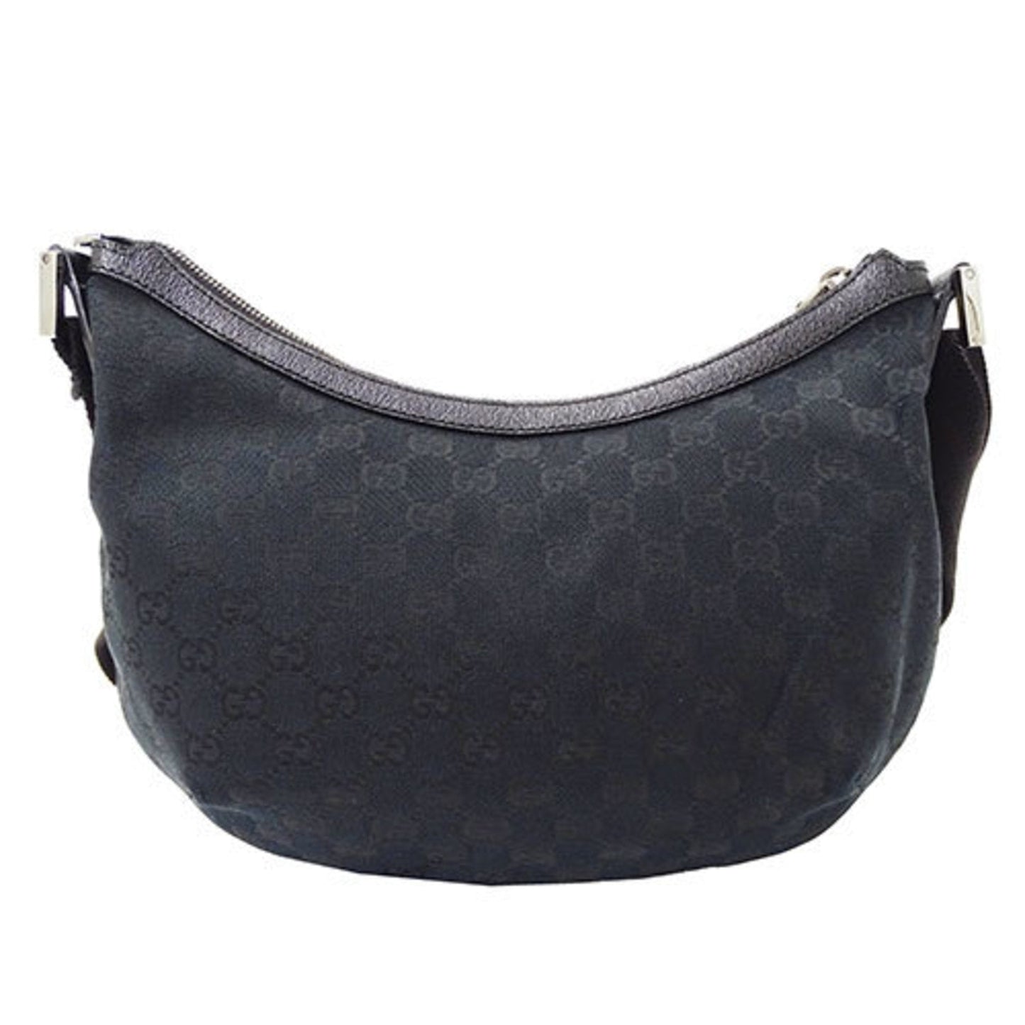Gucci Black Gg Canvas Shoulder Bag