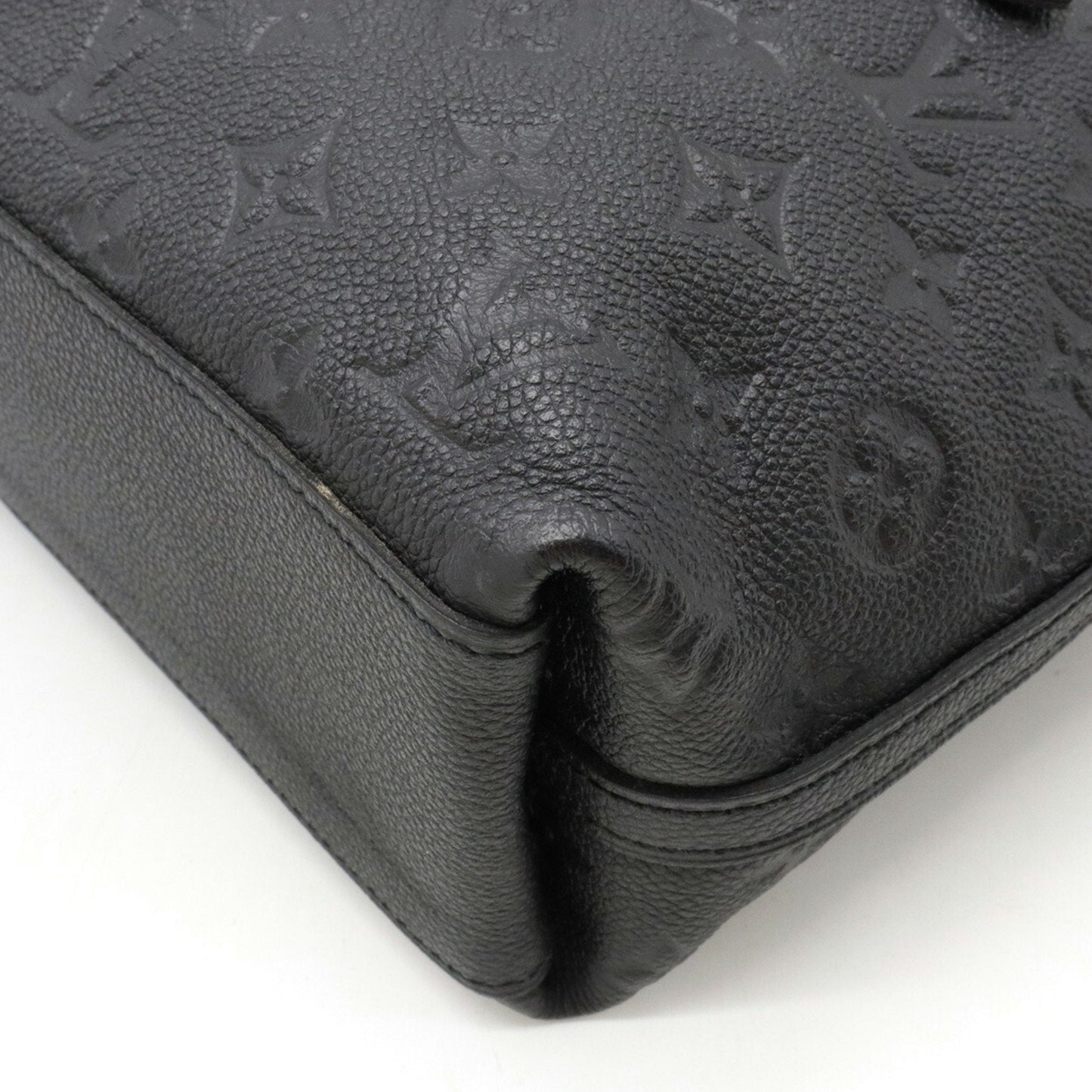 LOUIS VUITTON Monogram Empreinte Bastille PM Handbag Tote Bag Shoulder Noir M41162