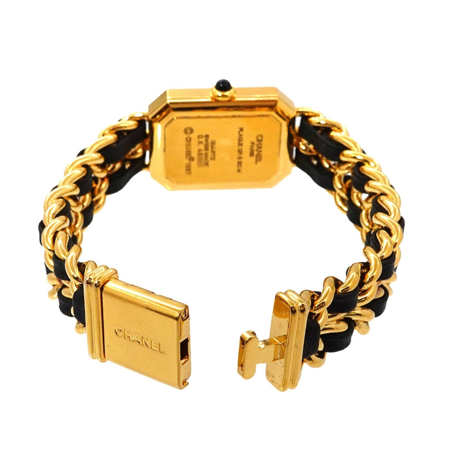 CHANEL Premiere L size H0001 Ladies watch Black Gold Quartz