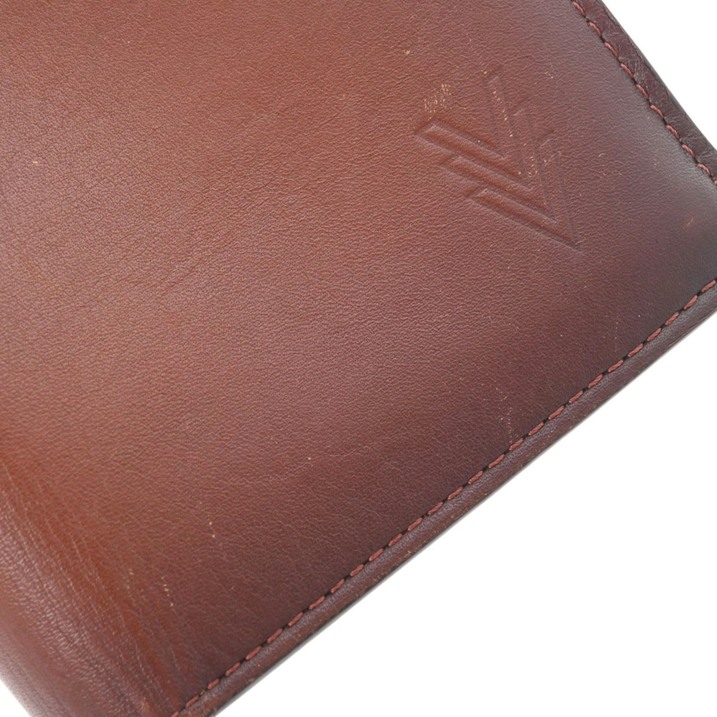 LOUIS VUITTON Nomad Portefeuille Brother Mocha M85093 Men's Leather Long Wallet