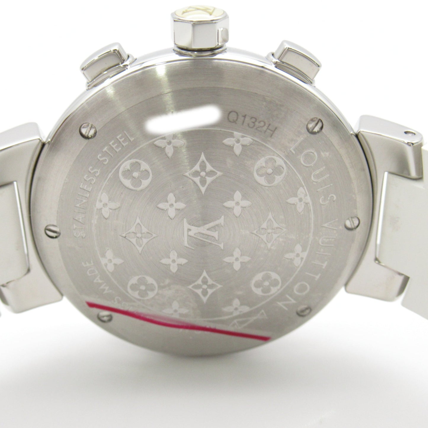 LOUIS VUITTON Tambour Chrono Lovely Cup 12P Diamond/Lug Diamond Wrist Watch Wrist Watch Q132H Quartz White White shell Q132H
