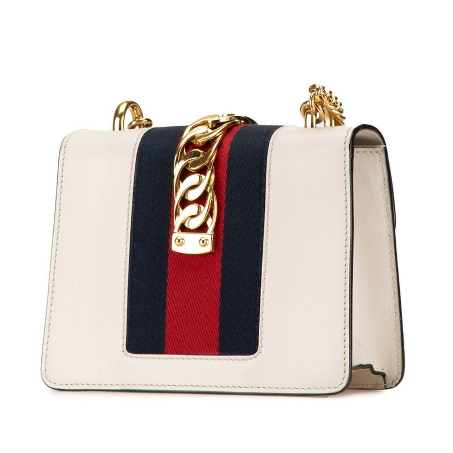 Gucci White Leather Shoulder Bag