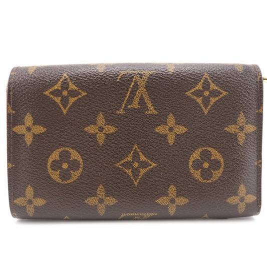 LOUIS VUITTON M61730 Portomone Vietresor Monogram Long Wallet Brown Unisex