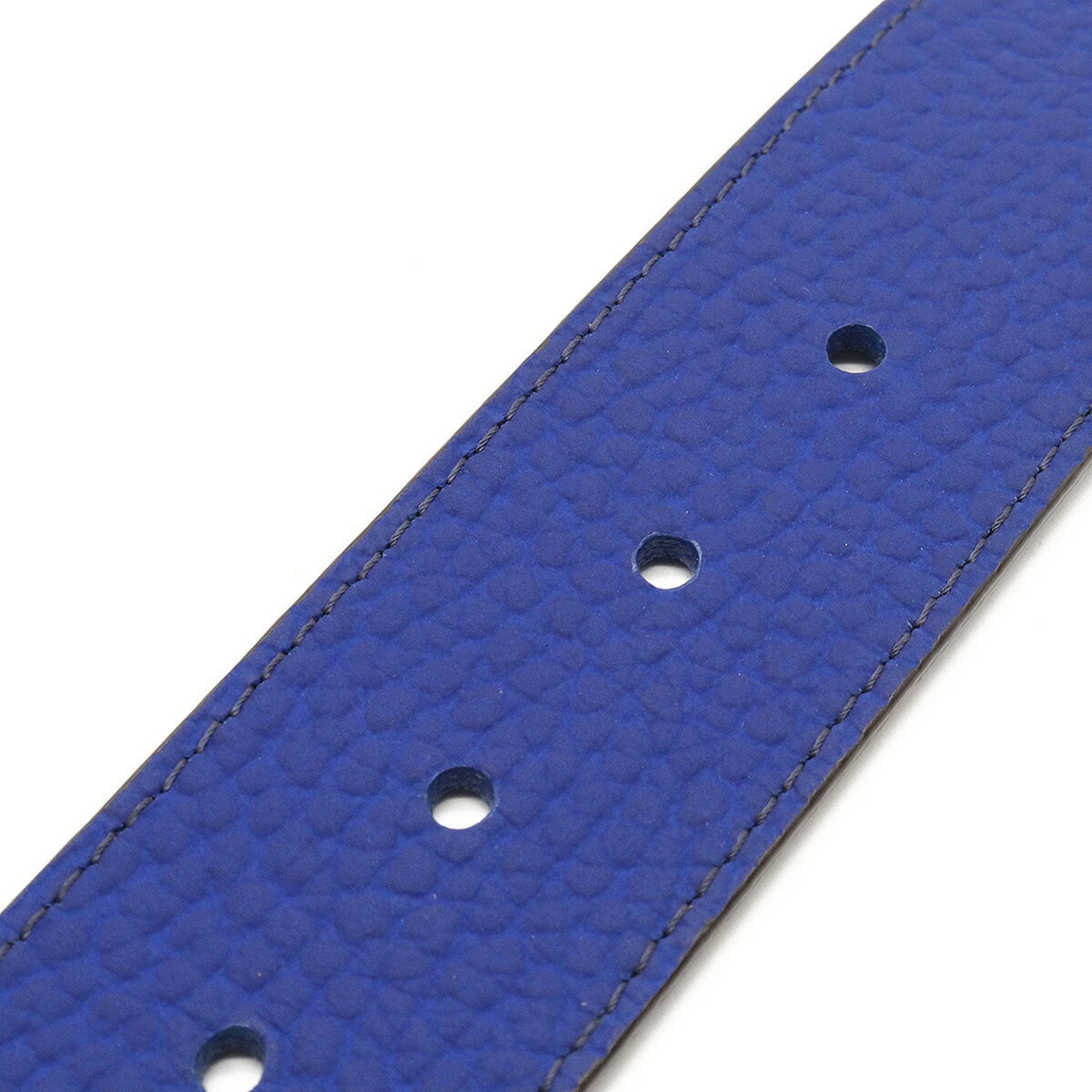 LOUIS VUITTON Suntulle LV Initial Belt Leather Blue #90 M9125U