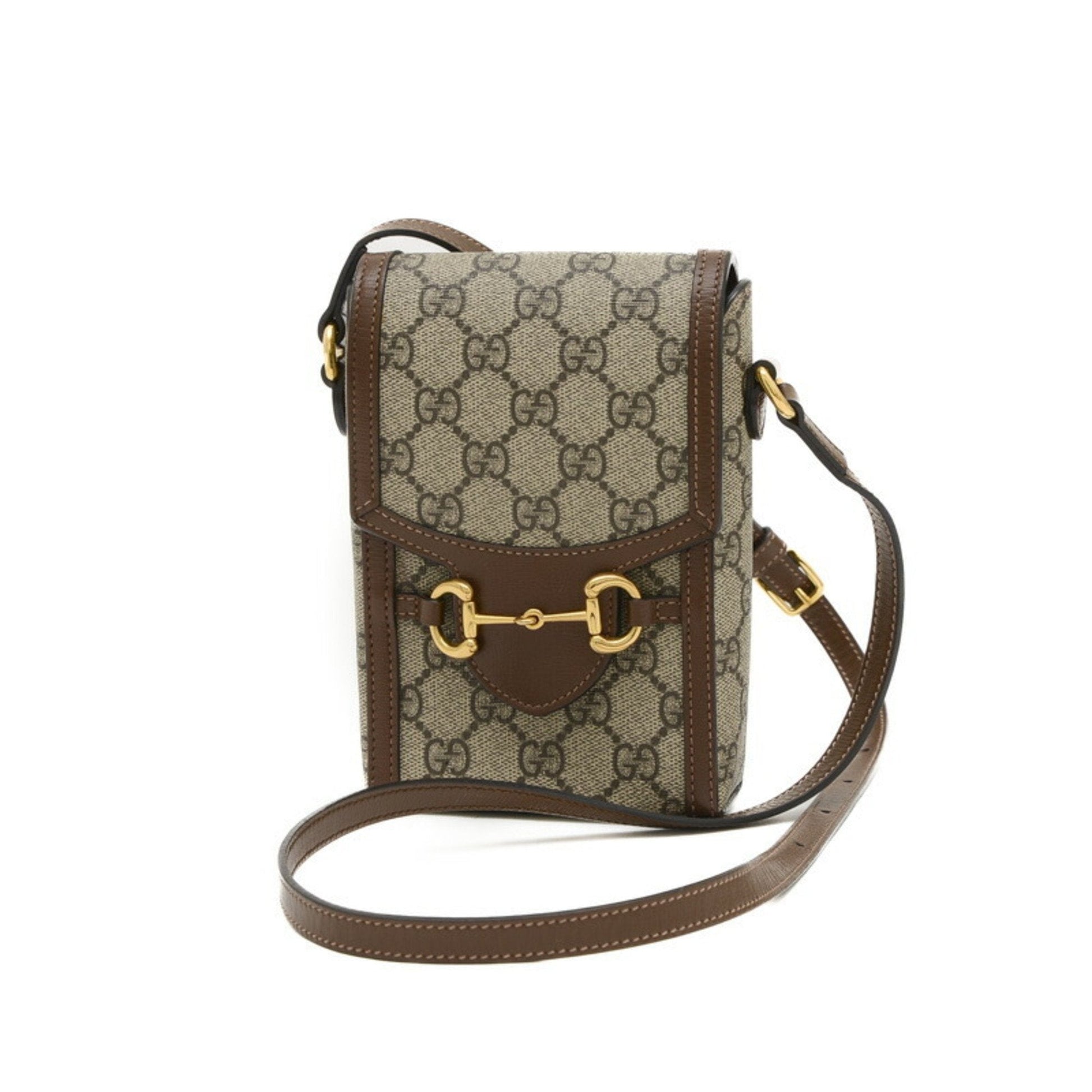 Gucci Beige Brown Gg Supreme Shoulder Bag ()