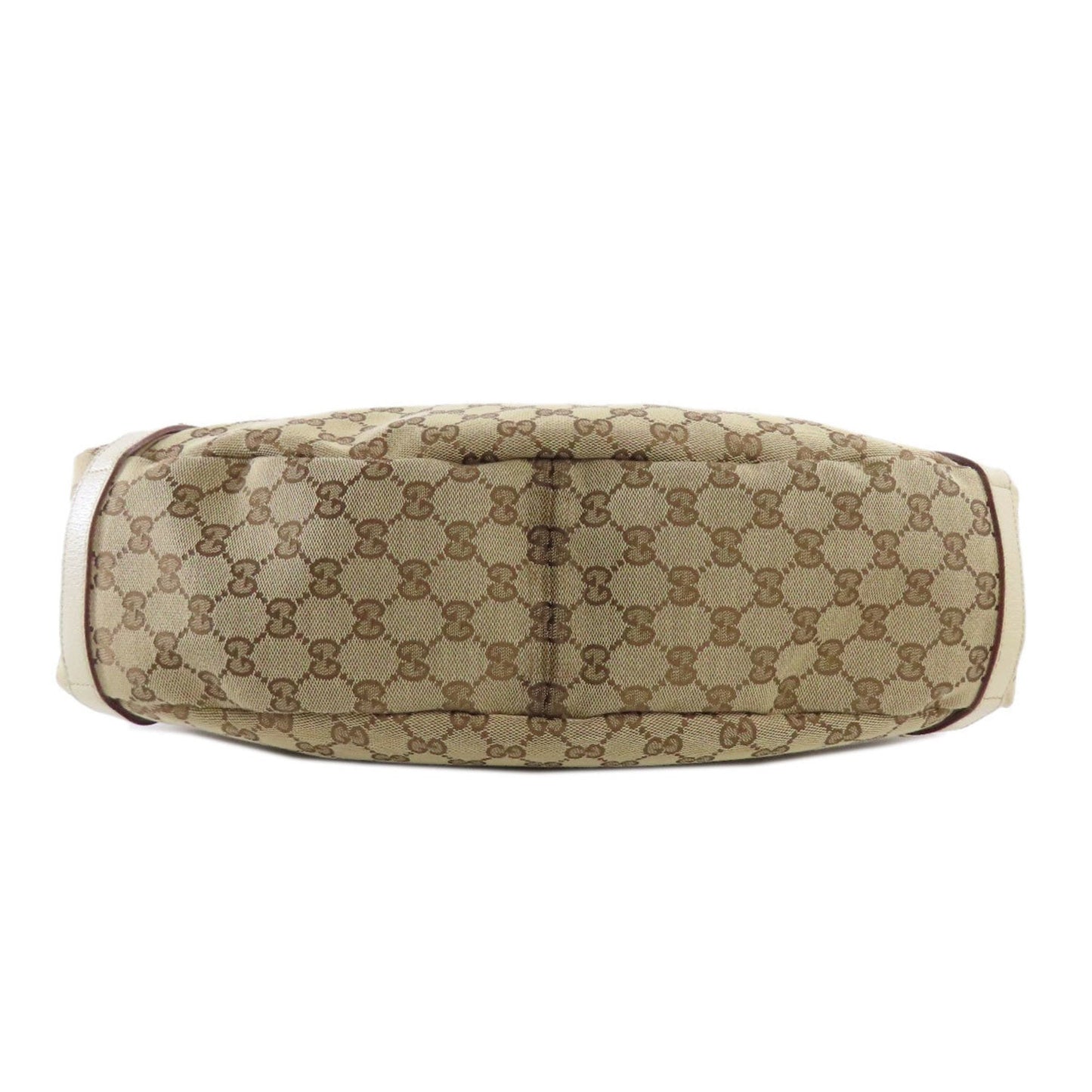 Gucci Brown White Canvas Tote Bag