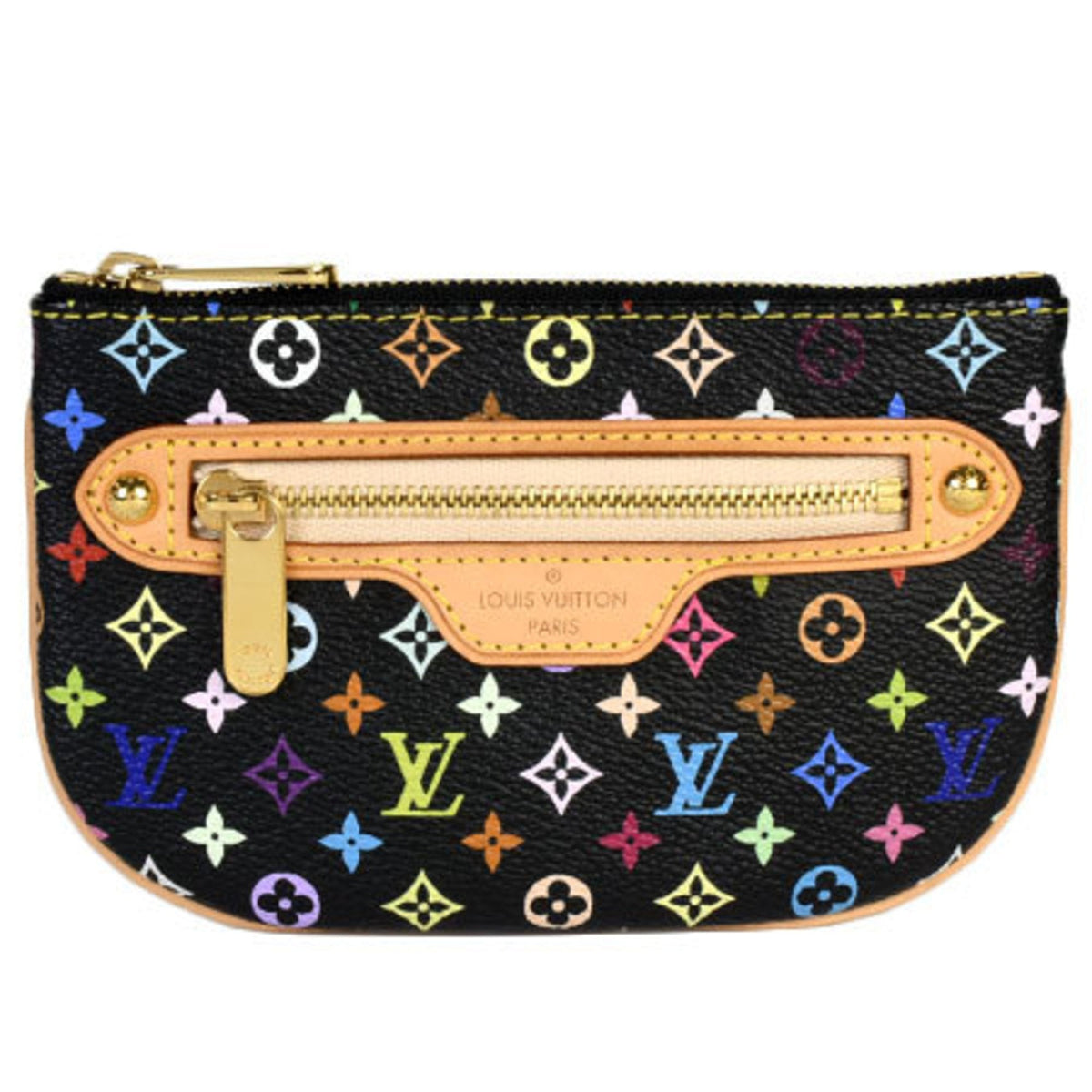 Louis Vuitton Pochette MM Monogram Multicolor Noir M60031 Pouch
