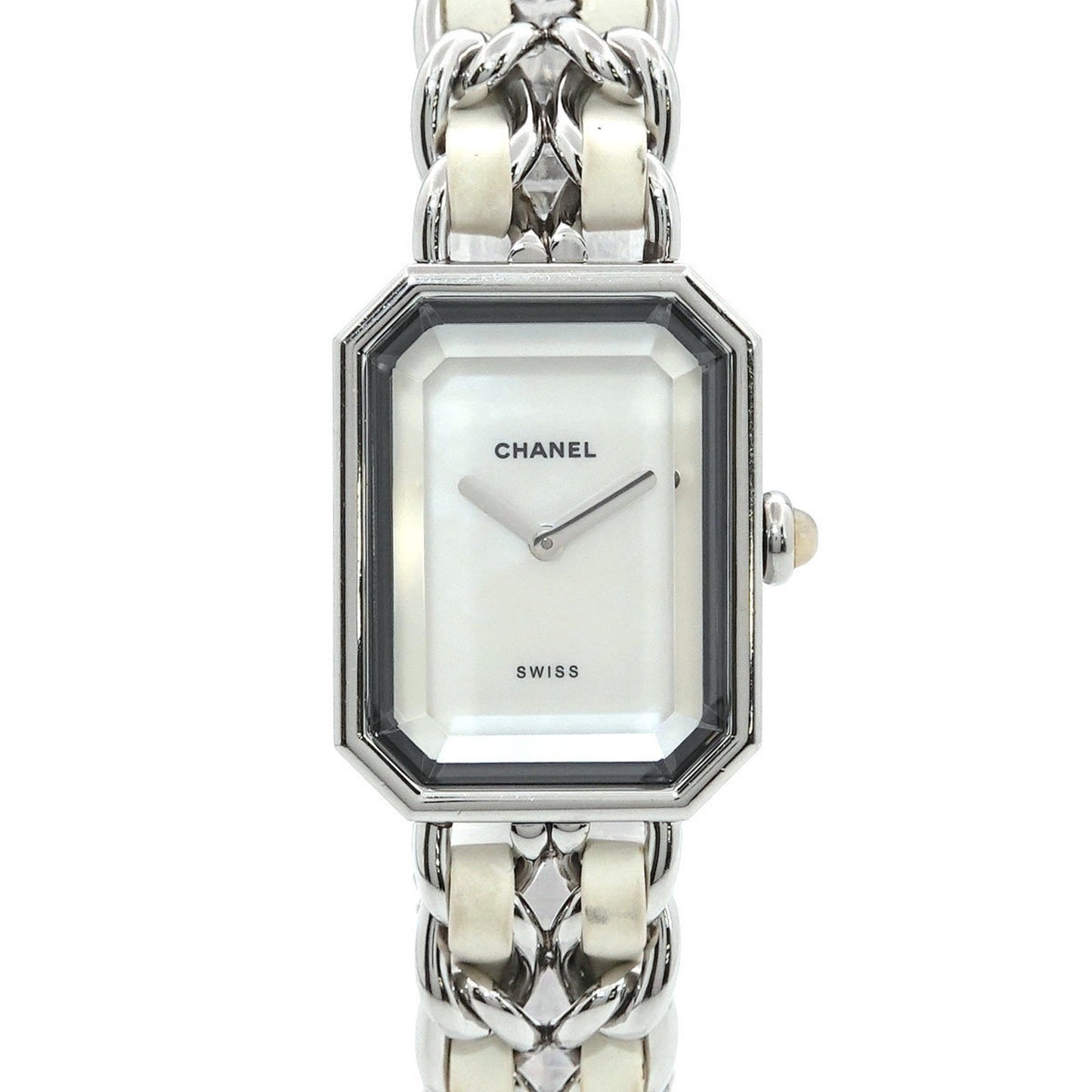 Chanel Premier L size H1639 Vintage ladies watch white shell dial quartz Premiere