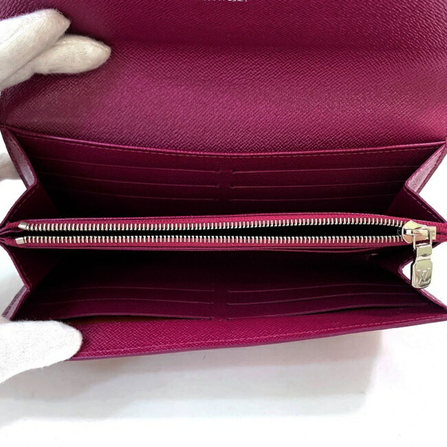 Louis Vuitton Portofeuil Sara Pink Fuchsia Epi M60580 Long Bi-Fold Wallet Leather CA2105 LOUIS VUITTON New Ladies Flap