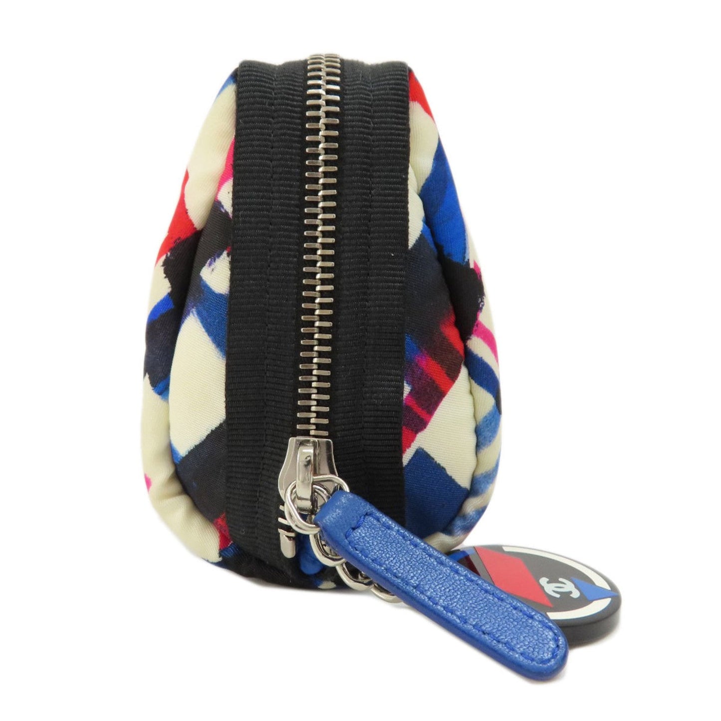 Chanel Check Pattern Nylon Material Women's