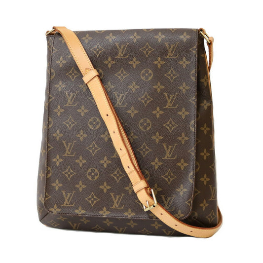 LOUIS VUITTON Shoulder Bag Monogram Musette M51256 Brown Women's Canvas
