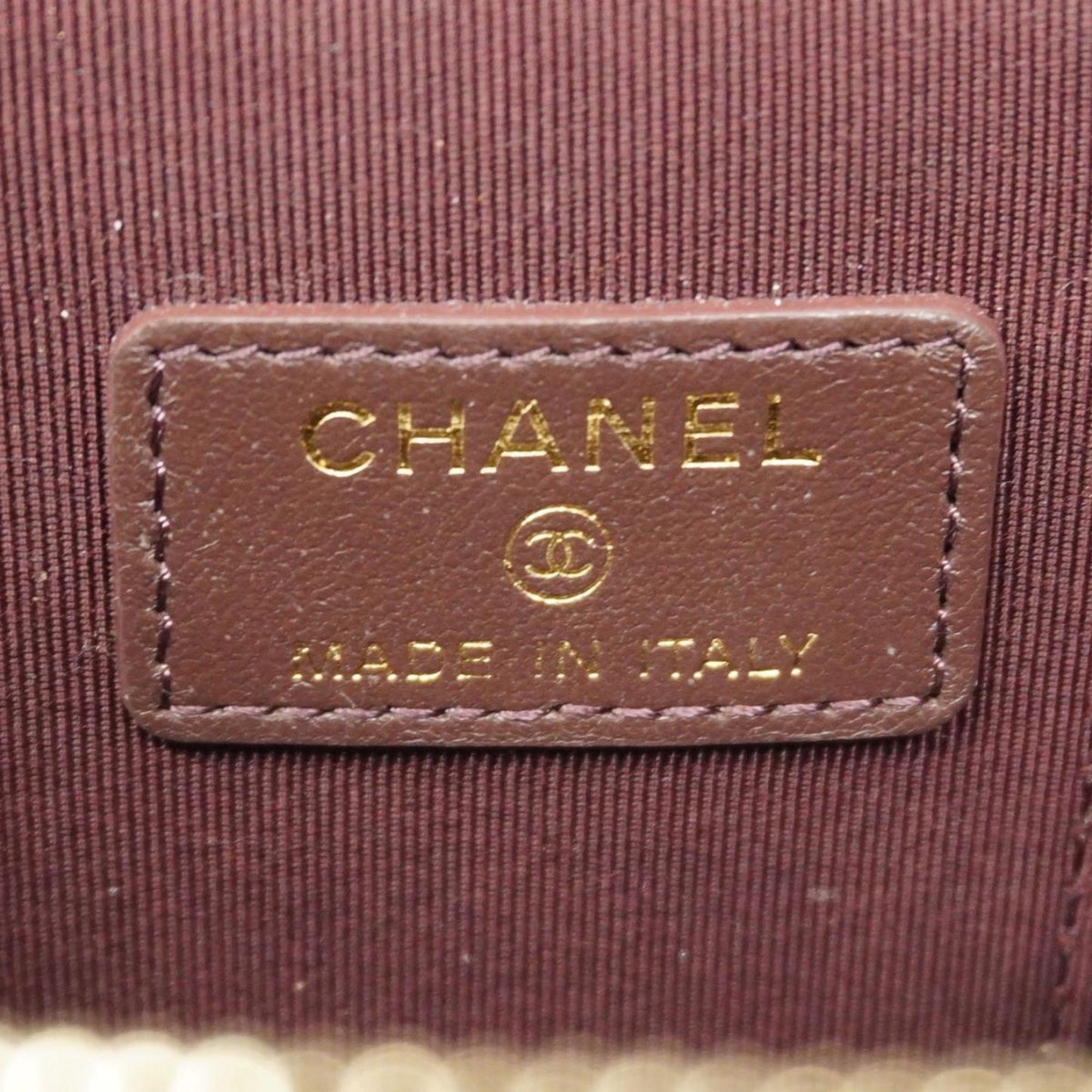 Chanel Shoulder Bag Matelasse Chain Lambskin Black Champagne Women's